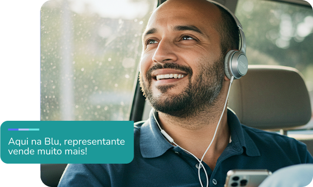 Aqui na Blu, representante vende muito mais! Aqui na Blu, representante vende muito mais!
