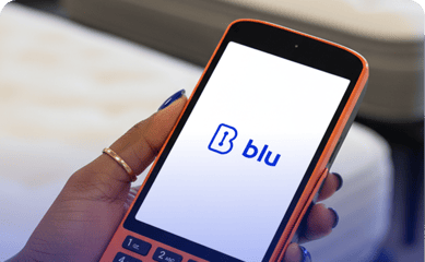 transação maquininha Blu